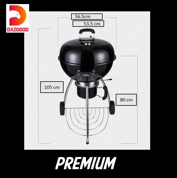 Premium Charcoal Kettle Grill Very Thick Gauge Heavy Duty with Warranty